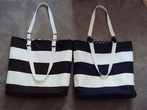 Maple Large Striped Tote Bag 